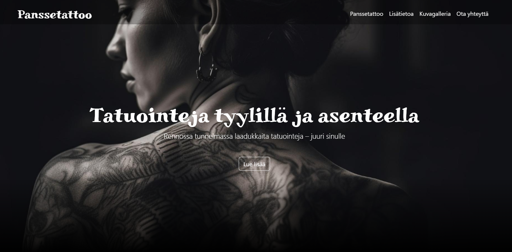 Kotisivut tatuointialalle